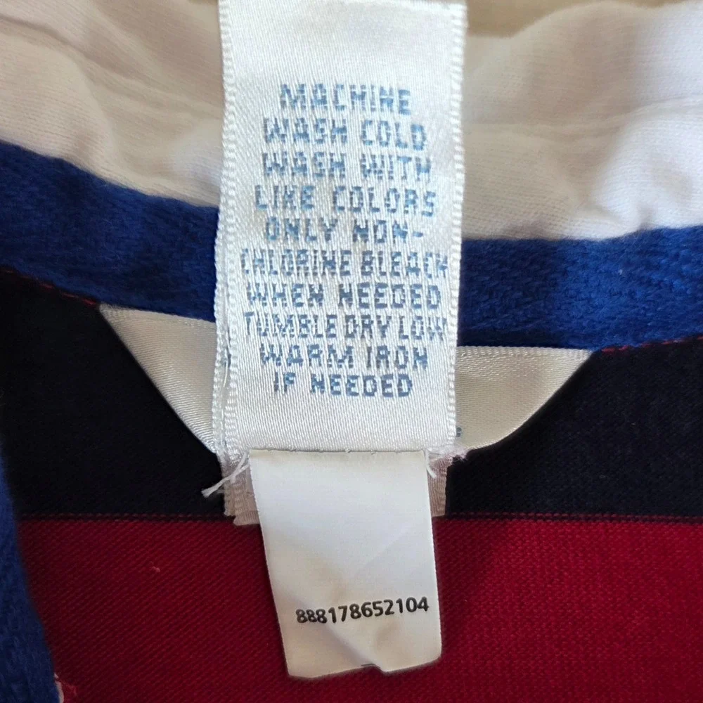 Chaps Baby Boy Polo Rugby Striped One Piece Size 3mos Preppy